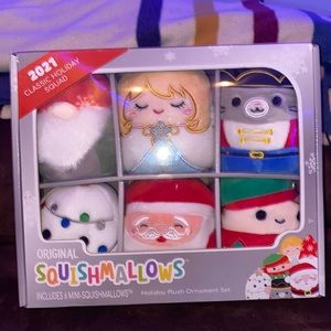 NEW 2021 Squishmallow Holiday Plush ornament set